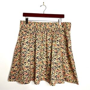 H & M Mini Floral Pink Skirt
